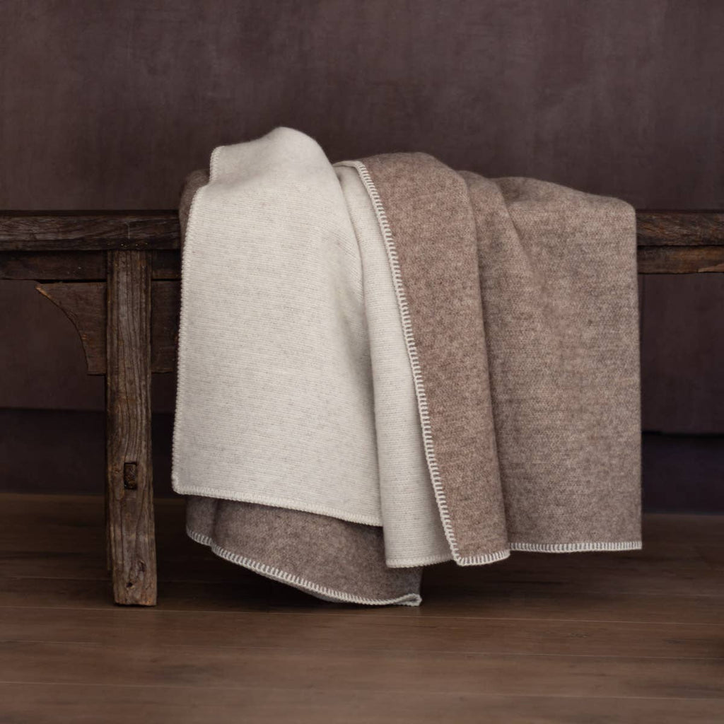 Grand plaid en laine ECO FOSSIL – photo 4