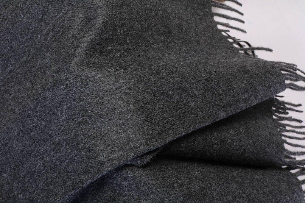 Plaid uni en laine d'alpaga – photo 3
