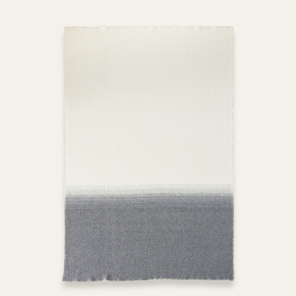 Plaid cachemire et laine mérinos IVORY MIST – photo 3
