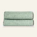 Plaid en laine VENEZIA vert menthe