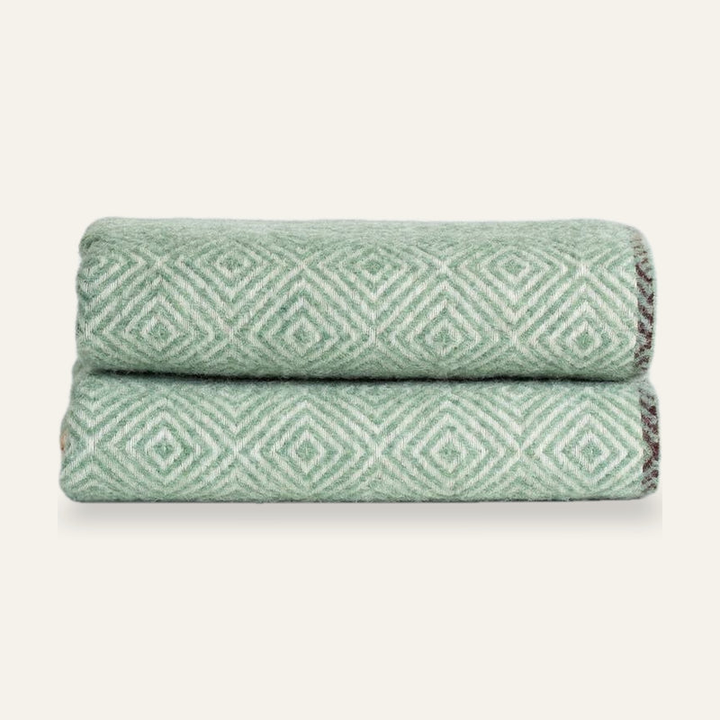 Plaid en laine VENEZIA – Menthe