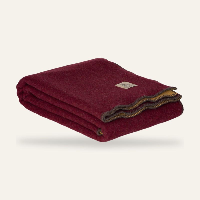 Plaid en laine mérinos WINE & HONEY