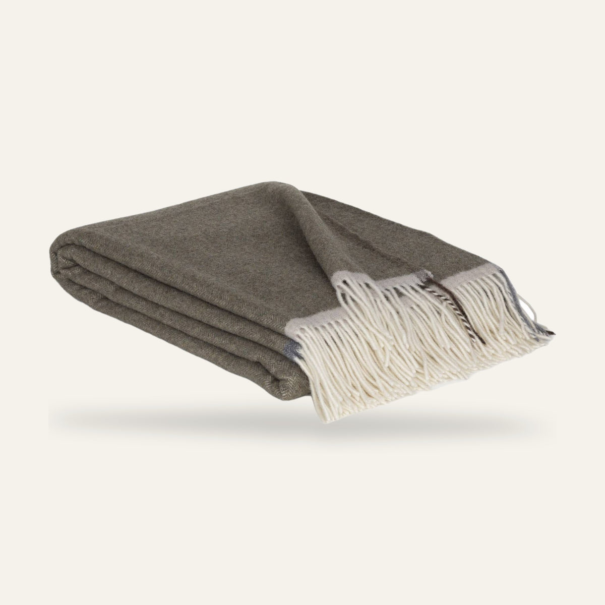 Plaid cachemire et laine mérinos MILANO – Vert