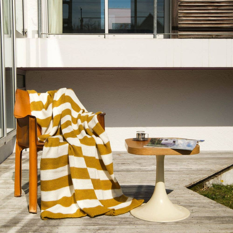 Plaid rayé en laine CARNAC