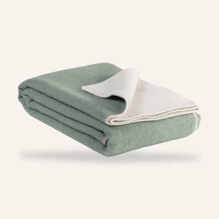 Grand plaid en laine COOL MINT