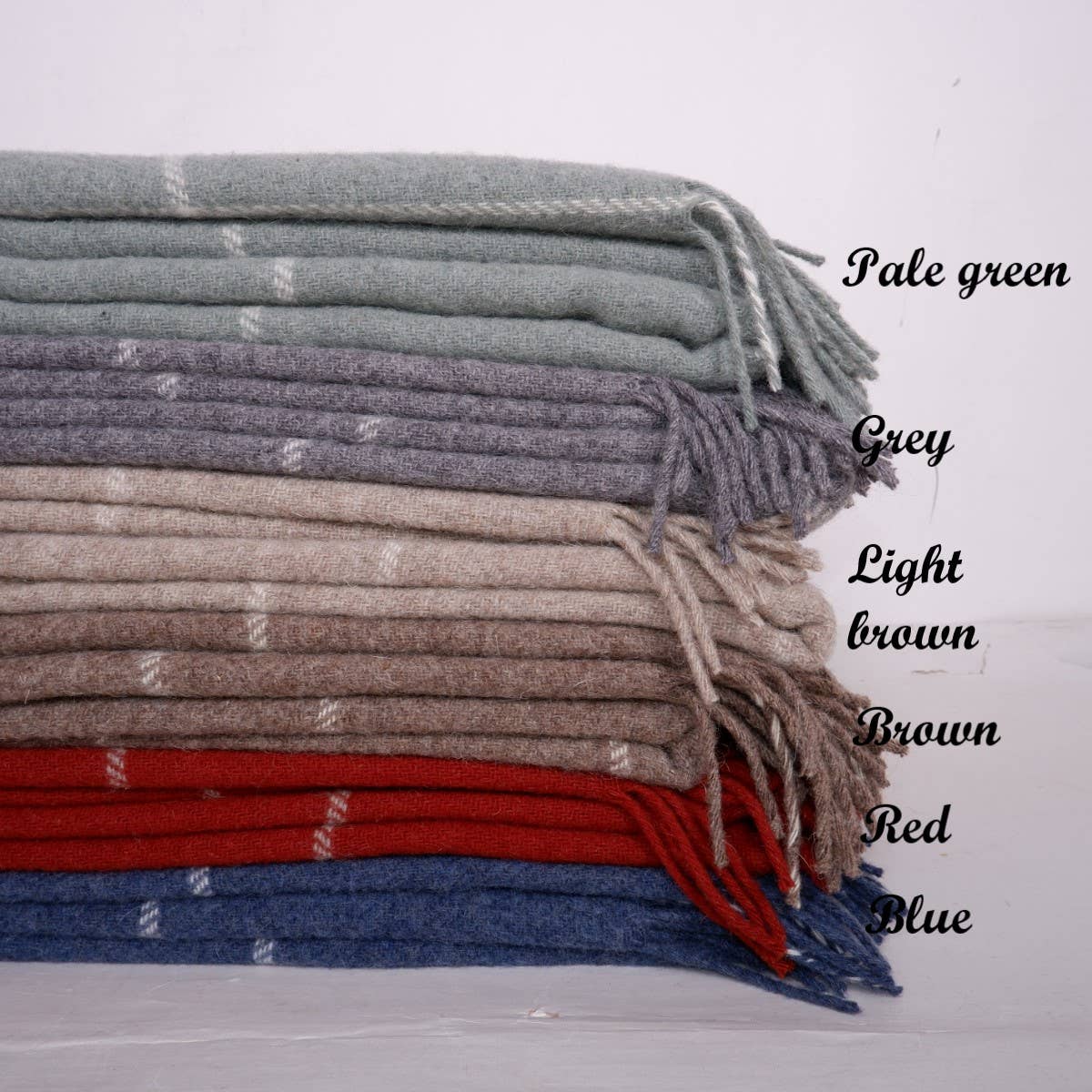 Plaid à carreaux en laine – les sept coloris (photo 8)